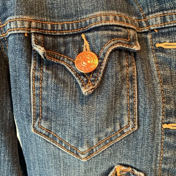 Levis Crop Denim Jacket - Picture 2 of 5